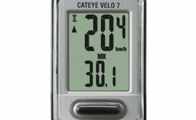 CATEYE Cyklopočítač CAT Velo 7 (VL520)  (černá/stříbrná)
