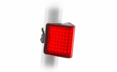 AUTHOR Světlo zad. V-Block360 USB CobLed 80 lm  (černá/červené-sklo)