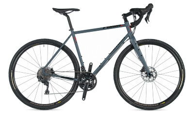 AUTHOR Ronin SL 2023 50 šedá-matná/červená Gravel kolo