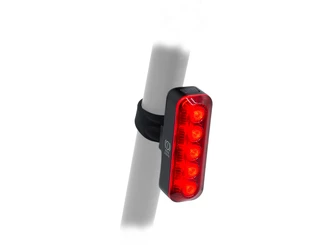AUTHOR Světlo zad. XYRIUS Brake USB 400 lm  (černá/červené-sklo)