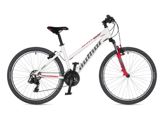 AUTHOR Unica 26 2023-24 16" bílá/červená/stříbrná dámské MTB 26"kolo