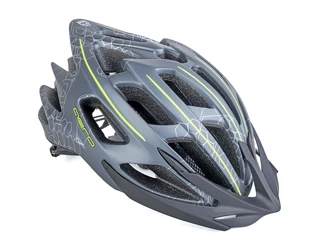 AUTHOR Přilba Aero Inmold X8 52-58cm (162 tm.šedá/žlutá-neonová-matná)